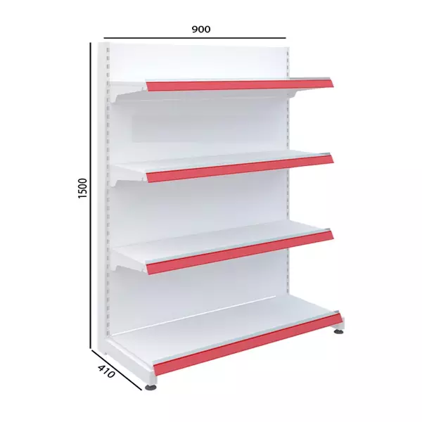 Kệ siêu thị đơn 900 x 1500